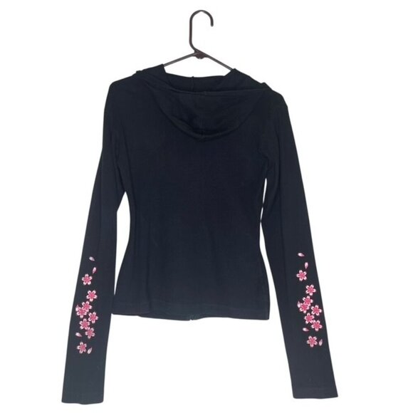 Vintage Hot Topic LUCKY 13 APPAREL Koi Fish Cherry Blossoms Hoodie - Size Small - Picture 2 of 7
